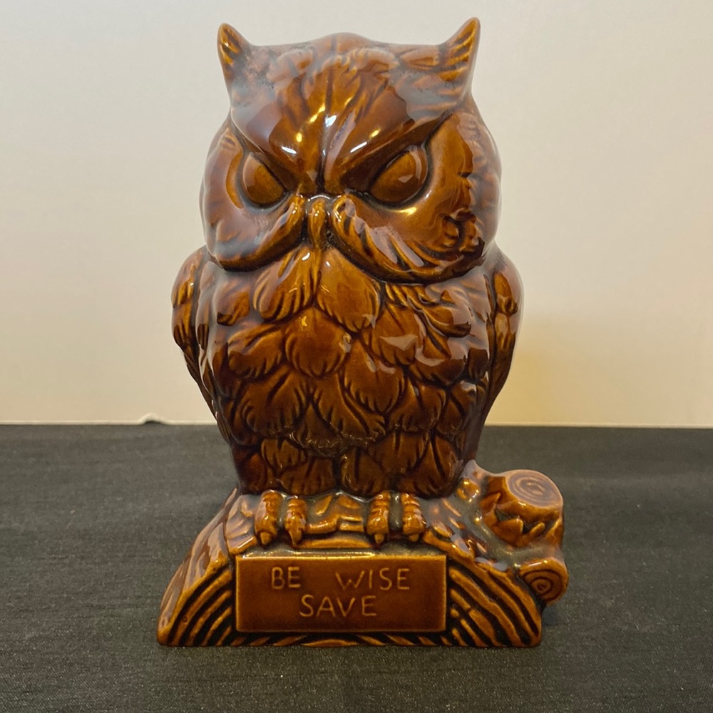 Vintage Owl Bank